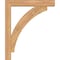 Ekena Millwork Thorton Block Smooth Bracket w/ Offset Brace, Western Red Cedar, 5 1/2"W x 30"D x 36"H BKT0604X30X36THR05SWR - alternate 3